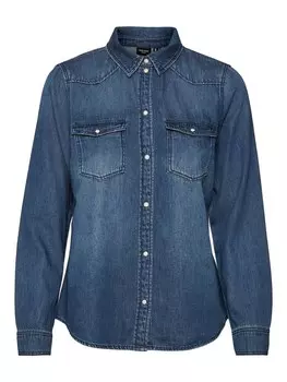 Блуза Vero Moda MARIA, синий джинсовый