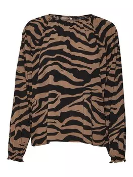 Блуза Vero Moda SHILAH NAJA, коричневый