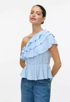Блуза Vero Moda, светло-голубой