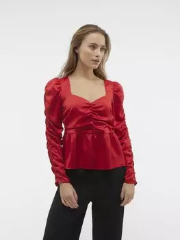Блуза Vero Moda, темно-красный