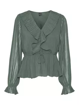 Блуза VERO MODA VMDora, зеленый