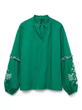 Блуза VERO MODA VMNOEL, изумрудный