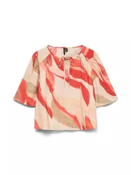 Блуза VERO MODA VMTyra, цвет Lobster/Light orange