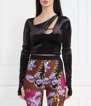 Блуза Versace Jeans Couture Regular Fit, черный
