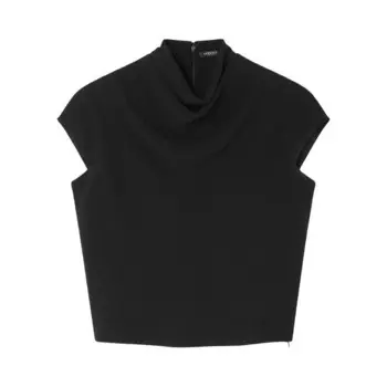 Блуза Versace Mix Cady Blouse Black, черный