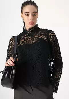 Блуза VIBOE HIGH NECK VILA, черный