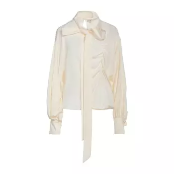 Блуза Victoria Beckham Silk, кремовый