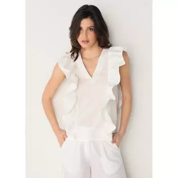 Блуза Victorio & Lucchino 134691-3594-738 Ruffled, белый