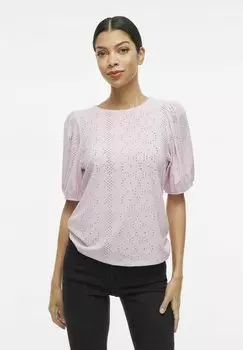 Блуза VIKALLY O-NECK VILA, светло-розовый