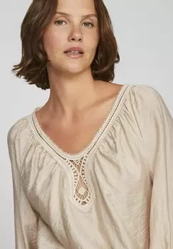 Блуза VILA, бежевый