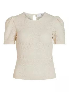 Блуза Vila Chikka, кремовый