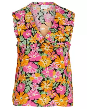 Блуза Vila Clothes без рукавов, фуксия
