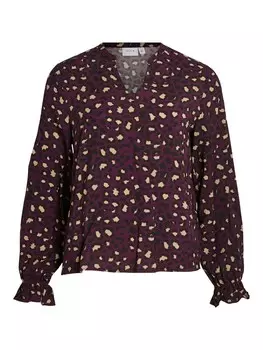 Блуза Vila DOVITAN, цвет Blackberry