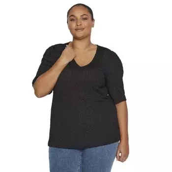 Блуза Vila Evoked Annie, черный