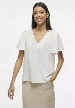 Блуза VILA, кремовый