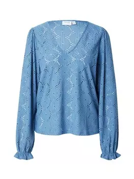 Блуза Vila LILJA, дымчатый синий