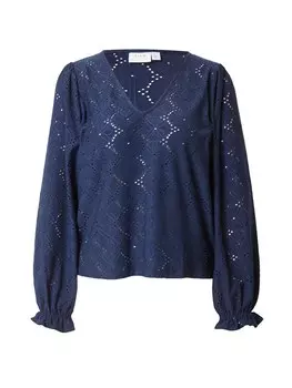 Блуза Vila LILJA, морской синий