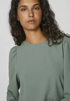 Блуза VILA, пестрый зеленый