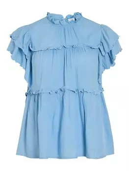 Блуза VILA VIPreta, светло-синий