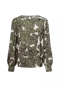 Блуза VILA, зеленый