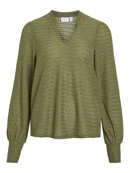 Блуза VILA, зеленый