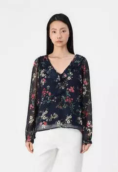 Блуза VIMICHELLA VILA, темно-синий