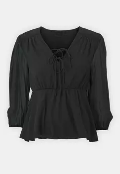 Блуза VIMORRY BALLON VNECK VILA, черный