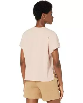 Блуза Vince Rib Trim Flutter Blouse, цвет Light Rosa