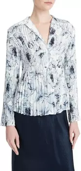 Блуза Vince Washed Lily Pleated Blouse, цвет Pale Azuire