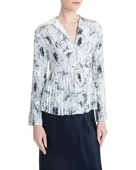 Блуза Vince Washed Lily Pleated, цвет Pale Azuire