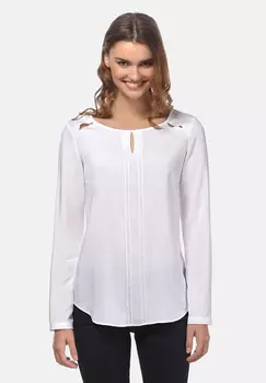 Блуза Vincenzo Boretti gerade geschnitten, белый