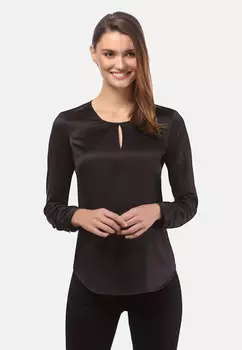 Блуза Vincenzo Boretti leicht tailliert, черный