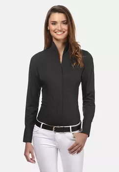 Блуза Vincenzo Boretti leicht tailliert, черный