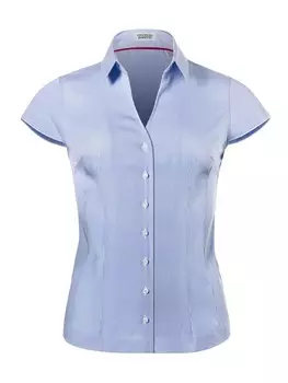 Блуза Vincenzo Boretti leicht tailliert, цвет blau/wei