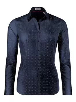 Блуза Vincenzo Boretti leicht tailliert, цвет dunkelblau/wei
