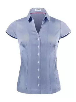 Блуза Vincenzo Boretti leicht tailliert, цвет dunkelblau/wei