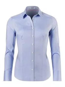 Блуза Vincenzo Boretti leicht tailliert, голубой