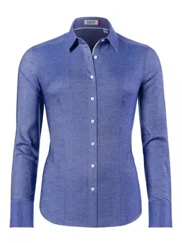 Блуза Vincenzo Boretti leicht tailliert, синий