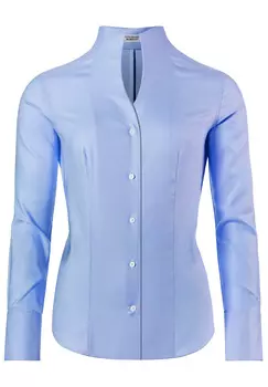 Блуза Vincenzo Boretti leicht tailliert, светло-синий