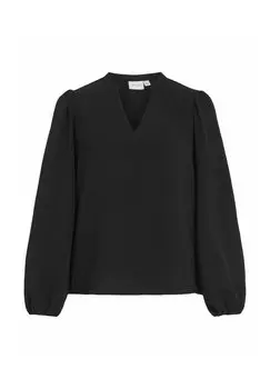Блуза VIRELLA V-NECK VILA, черный