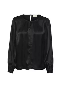 Блуза VIRIA LONG SLEEVE Cream, черный