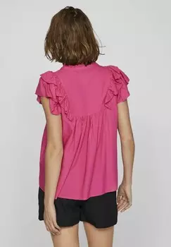 Блуза VIVISIA V NECK VILA, розовый