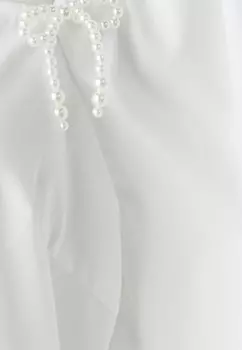 Блуза Vmbow Peplum Vero Moda, ярко-белая