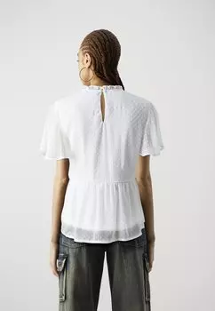 Блуза Vmdaisey Peplum Vero Moda, ярко-белая