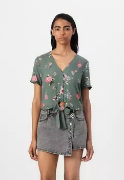 Блуза VMEASY SHIRT TIE Vero Moda, светло-зеленый