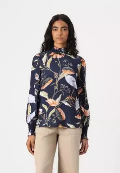 Блуза VMELEY HIGHNECK Vero Moda, темно-синий