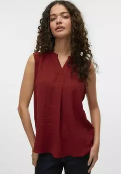 Блуза VMELVA Vero Moda, темно-красный