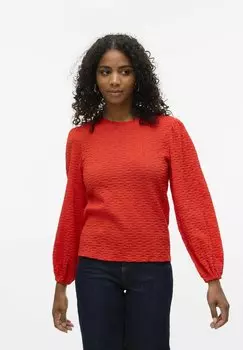 Блуза VMFLOWER Vero Moda, красный