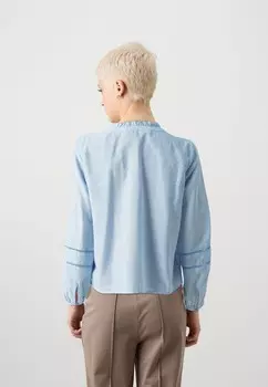 Блуза VMISABELL DETAIL VNECK TOP Vero Moda, синий