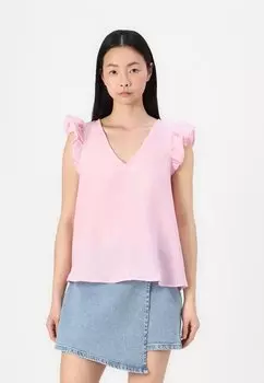 Блуза VMJANIE FLOUNCE Vero Moda, розовый